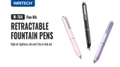 WRITECH W-784 BASMALI DOLMA KALEM BEYAZ - BLİSTER thumbnail 3
