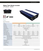 ALPEX 3000 WATT 24 VOLT TAM SİNÜS İNVERTER thumbnail 2