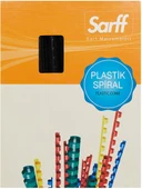 SARFF 16MM SİYAH PLASTİK SPİRAL KUTU - 100ADET thumbnail 1