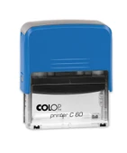 COLOP PRINTER C60 MAVİ KASA MAVİ KEÇE - 37X76MM thumbnail 1