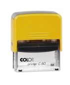 COLOP PRINTER C60 SARI KASA SİYAH KEÇE - 37X76MM thumbnail 1