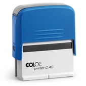 COLOP PRINTER C40 MAVİ KASA MAVİ KEÇE - 23X59MM thumbnail 2