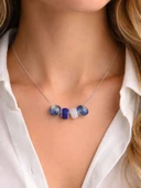 925 Ayar Gümüş Azure Elegance Charm Kolye thumbnail 2