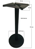 Metal Masa Ayağı Bistro Ayak 110cm thumbnail 1