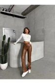 Suni Deri Kadın Pantolon thumbnail 6
