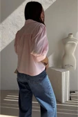Balon Kısa Kollu Kadın Gömlek thumbnail 4