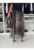 Leopar Desenli Tül Etek thumbnail 6