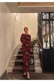 Desenli Tül Elbise thumbnail 10