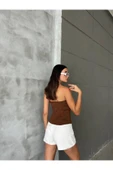 Straplez Kadın Crop Bluz thumbnail 11
