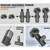 Kablosuz Type-C Yaka Mikrofonu thumbnail 2