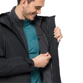 Jack Wolfskin Taubenberg 3IN1 Jacket Mont Siyah thumbnail 8