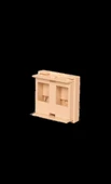 Netlınk 45x45 Face Plate 2 Port thumbnail 1