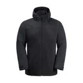 Jack Wolfskin Taubenberg 3IN1 Jacket Mont Siyah thumbnail 6