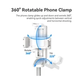 Ulanzi JJ02 Extendable Telefon Tripod Grip Beyaz thumbnail 5