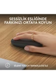 Logitech M350s Pebble 2 Bluetooth Kablosuz Sessiz Kompakt Mouse - Siyah thumbnail 6