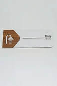 Duş Kapı Tabelası | MDF Yönlendirme Levhası | 19x7 cm thumbnail 1