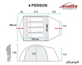 Evolite Excamp 4 Pro Çadır - 4 Mevsim thumbnail 3