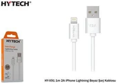 Hytech HY-X91 1m 2A iPhone Lightning Beyaz Şarj Kablosu thumbnail 2