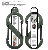 Nite-ize S-Biner Plastik Size 10 Fo! Grn/Blk Gate thumbnail 1