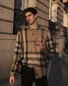 Çizgili Regular Fit Erkek Gömlek thumbnail 2