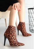Blan Zebra Saten Topuklu Bot thumbnail 1