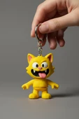 Çılgın Kedi Figürlü Hareketli Anahtarlık thumbnail 1