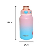 Dodge Intested Colors Çelik Termos Matara Çocuk 750Ml A.Pembe Mavi thumbnail 1