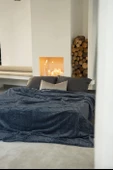 La Notte Çift Kişilik Battaniye Denim thumbnail 1