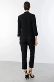 Ekol Kadın Tek Düğmeli Siyah Blazer Ceket 04128 thumbnail 5