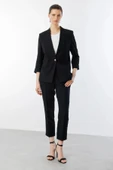 Ekol Kadın Tek Düğmeli Siyah Blazer Ceket 04128 thumbnail 1