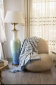 Cotton Collection Tv Battaniyesi İndigo thumbnail 1