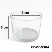 Cam Bardak Mumluk Şeffaf - PY-BDG384 thumbnail 2