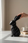 Modern Tavşan Figürlü Dekoratif Biblo thumbnail 1