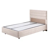 Sofia Tek Kişilik Baza Başlık Comfort Yatak Seti - Krem thumbnail 3