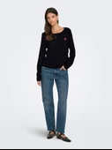 15363326 JDYKATE L/S O-NECK EMB. PULLOVER KNT thumbnail 6
