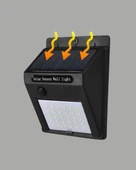 Sensörlü 20 Led Solar Duvar Lambası 3 Metre Algılama Mesafesi thumbnail 5
