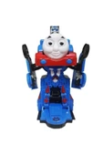 THOMAS Mavi Robota Dönüşen Transformers Sesli Işıklı Tren thumbnail 3