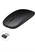 Kablosuz Mouse Fare Şarjlı Bluetooth Wireless Çift Modlu Sessiz thumbnail 1