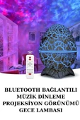 Yumurta Şeklinde Su Dalgalı Bluetooth Speaker Lamba Renkli Şarjlı thumbnail 2