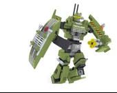 Ausini Outer Space 276 Parça Yeşil Robot thumbnail 1