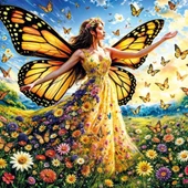 20093 PUZZLE 500 LADY BUTTERFLY thumbnail 2