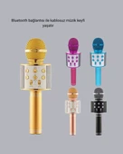 Kablosuz Bluetooth Karaoke Mikrofon  Yankı Efektli thumbnail 2