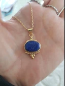 Lapis Taşı Gümüş Kolye thumbnail 4