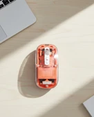 Bluetooth Ve Usb Destekli Kablosuz Şeffaf Mouse Sessiz Kullanım thumbnail 1