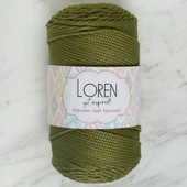 Loren Polyester Soft Macrame Yeşil El Örgü İpi - LM010 - 34429 thumbnail 3