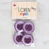 Loren Crafts 4'lü Mor Düğme - 1733 thumbnail 1