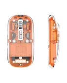 Bluetooth Ve Usb Destekli Kablosuz Şeffaf Mouse Sessiz Kullanım thumbnail 3