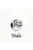 Starwars Usta Yoda Charm 925 Ayar Gümüş thumbnail 1