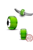 Mini Yeşil Murano Cam Charm 925 Ayar thumbnail 1
