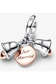 Just Married Wedding Bells Double Dangle thumbnail 2